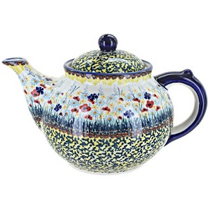 Blue Rose Polish Pottery C017 Manufaktura Teapot - 1 of 1