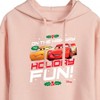 Women's - Disney - On The Highway To Holiday Fun Cropped Graphic Hoodie - 2 of 3