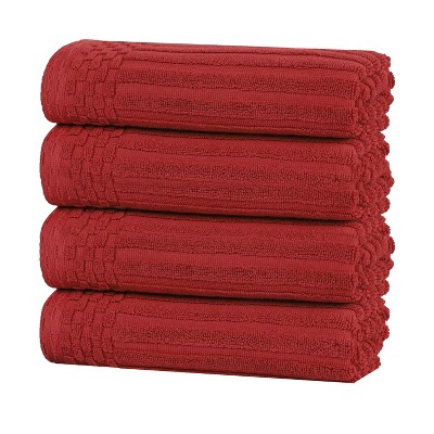 Modern Ribbed Cotton  Assorted Towel Set by Blue Nile Mills