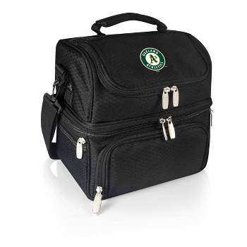 MLB Oakland Athletics Pranzo Dual Compartment Lunch Bag - Black