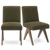 Morgan Upholstered Dining Chairs with Solid Wood Legs (Set of 2) -The Pop Home - 3 of 4