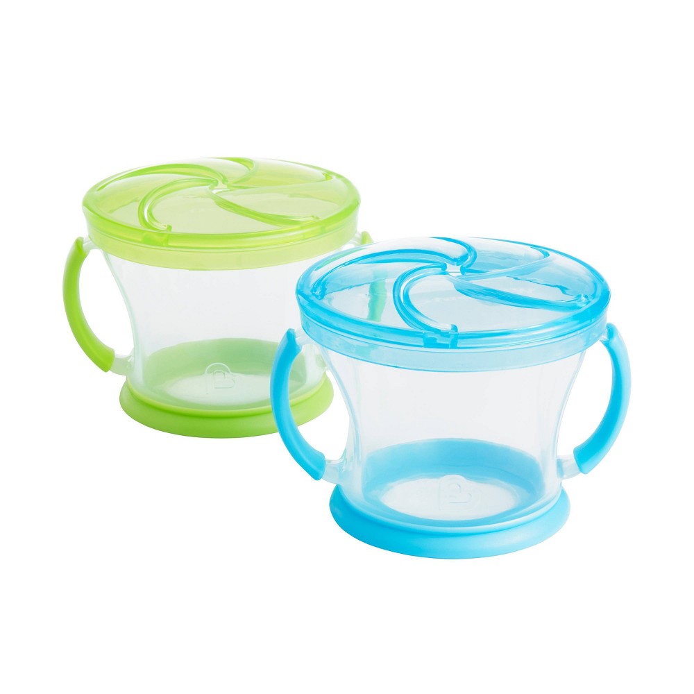 Photos - Baby Food Munchkin Snack Catcher - 2pk - Blue/Green 