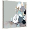 Amanti Art Beautiful Abstract Blues by Bella Eve Framed Canvas Wall Art - 3 of 4