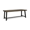 Okak 79" Outdoor Dining Table Side Tables with Acacia Wood Frame Portable Patio End Table Outdoor&Indoor for Garden Balcony Yard Pool, Gray - 4 of 4