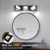 LED Modern Bathroom Vanity Light Fixture 39in 6-Light Matte Black Acrylic - 4 of 4