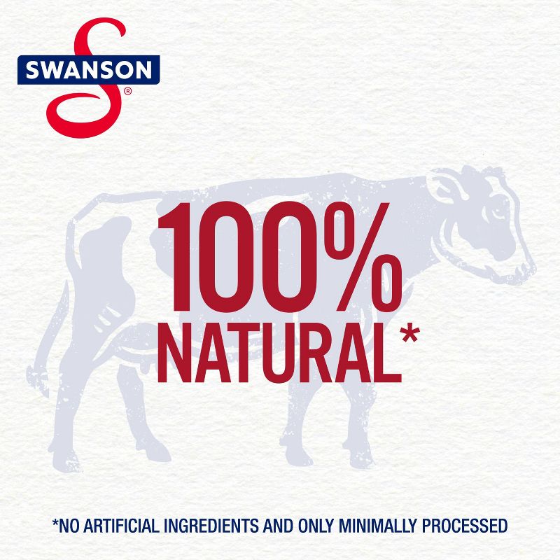 Swanson 100% Natural Gluten Free 50% Less Sodium Beef Broth - 32oz, 2 of 15