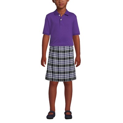 Lands' End School Uniform Kids Short Sleeve Interlock Polo Shirt