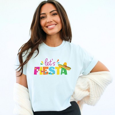 Simply Sage Market Let's Fiesta Colorful Garment Dyed Tee