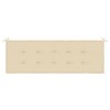 Aghana Digitals Large Beige Oxford Fabric Garden Bench Cushion - 59.1x19.7x1.2in, - 4 of 4