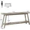 Tribesigns 2-Tier 70.9" Extra Long Farmhouse Console Table for Entryway - 3 of 4