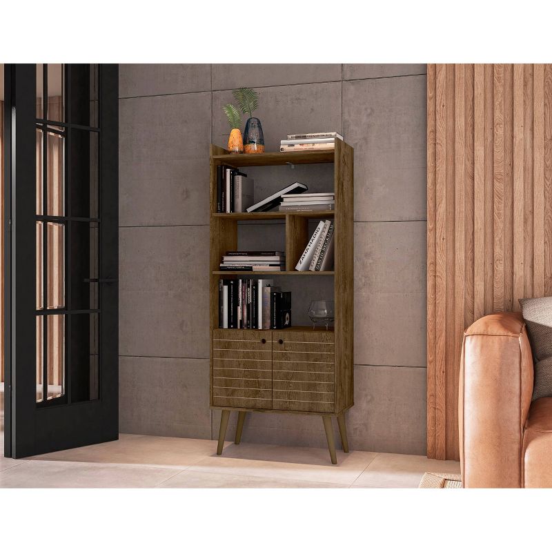 62.6" Bogart Mid-Century Modern Bookcase - Manhattan Comfort, 3 of 10