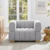 VANOMi 47.6in Boucle Waffle-tufted Accent Chair - 2 of 4