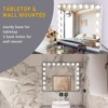 HOMLUX Hollywood Vanity Mirror - 10X Magnification, Hanging Setting, Smart Touch - 4 of 4