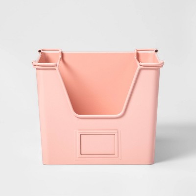 Image of Small Metal Stackable Kids' Storage Pink - Pillowfort™