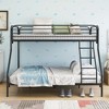 CAVINAS Twin Over Full Metal Bunk Bed with Ladder & Upper-Level Guardrail,Modern Bed Frame for Kids Room,Bedroom - 3 of 4
