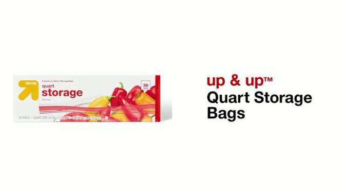 Quart Storage Bags - up & up™, 2 of 5, play video