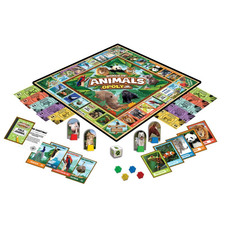 MasterPieces Kids & Family Board Games - World of Animals Opoly Jr., 3 of 7