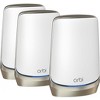 NETGEAR RBKE963-100NAR Orbi 960 Series AXE11000 Quad-Band Mesh Wi-Fi 6E System 3-pack White - Certified Refurbished - 2 of 4