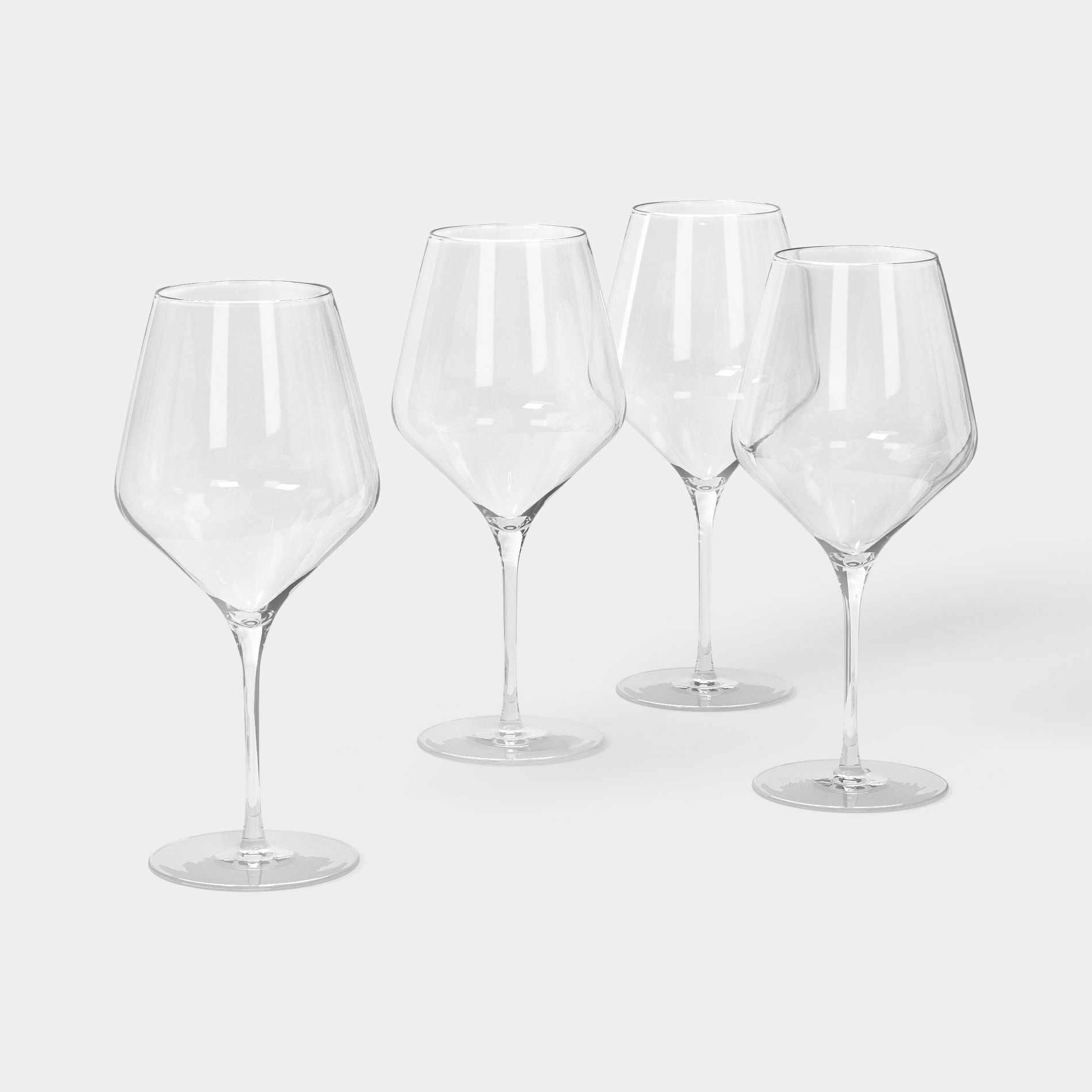 4pk 24 fl oz Larkspur Red Wine Glasses - Threshold™