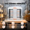 VEVOR Universal Forklift Seat, Fold Down Tractor Seat with Adjustable Angle Back, Micro Switch and Retractable Seatbelt, 6.3-13.4 inch Slot, Black - 3 of 4