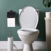 Unique Bargains Bathroom Waterproof Rust-Proof Toilet Tissue Holder with Cover Matte Black - 2 of 4
