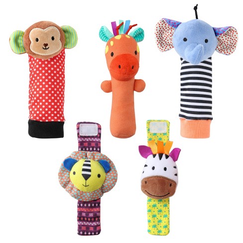 Baby socks with rattles online