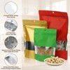 Unique Bargains Matte Metallic Aluminum Foil Zip Closure Food Storage Containers 60 Pcs - 3 of 4