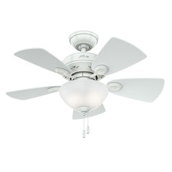 54 Caribbean Breeze Textured White Ceiling Fan With Light