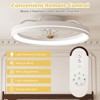 Tangkula 3000-6500K Dimmable Modern Flush Mount LED Fan Light w/ 3 Color Temperature - 4 of 4