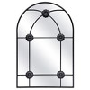 Beautyolove 20 in. W x 30 in. H Arched Black Metal Framed Wall Mirror - 4 of 4