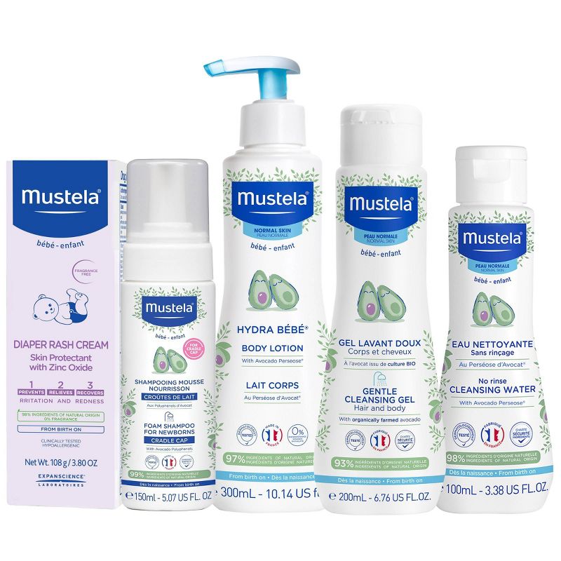 Mustela Newborn Arrival Baby Bath and Body Gift Set - 5ct, 4 of 7