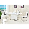 Best Master Furniture,Bono Faux Leather Modern Dining Side Chair (Set of 2) - 3 of 3