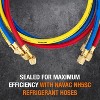 NAVAC NH5SC Refrigerant Hoses | 1/4" HVAC Charging Hoses with Ball Valve | 5 Feet Long | 3-Color Hose Kit - 2 of 4