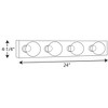 Progress Lighting Broadway 4-Light Wall Light, Polished Chrome, Shade Included: Yes - 2 of 2