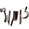 Joyfy 5 Pcs Halloween Fake Blood Weapon Props, Prop Knife Toy Haunted House Fake Knife, Halloween Indoor and Outdoor Decorations - 2 of 4
