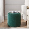 2-Piece Set Round Chenille Storage Ottoman - 4 of 4