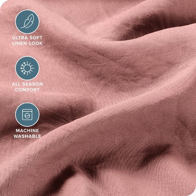 Dusty Rose Twin XL Ultra-Soft Microfiber Sheet Set