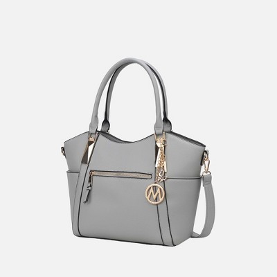 MKF Collection Janise Solid Vegan Leather Tote Bag Purse by Mia K