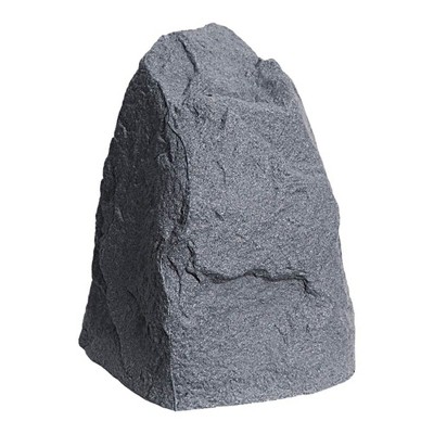 Dark Gray Polymer Garden Rock Cover Decoration, 2 Pack