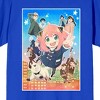 Spy X Family Group Key Art Crew Neck Short Sleeve Women's Royal Blue T-shirt - 2 of 3