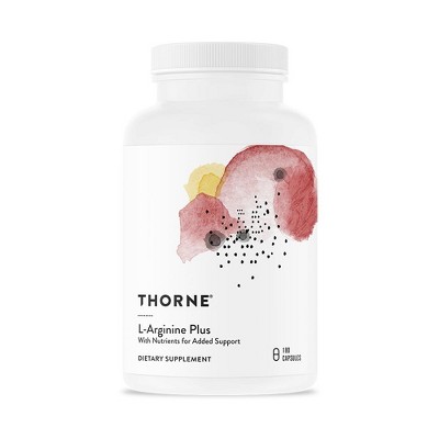 Thorne L-Arginine Plus (Formerly Perfusia Plus) - Sustained-Release L-Arginine Plus Cofactors - 180 Capsules