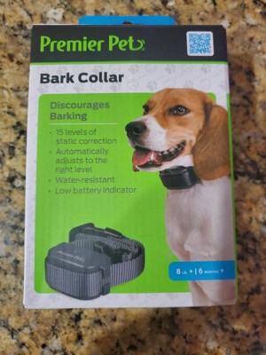 Premier Pet Rechargeable Bark Adjustable Collar - Black : Target
