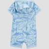 Carter's Just One You®️ Baby Boys' Shark Romper - Blue - 2 of 3