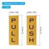 Unique Bargains Acrylic Self-Adhesive Decor Home Business Push Pull Door Sign 2 Pairs - 2 of 4
