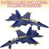 ArtCreativity Diecast F-18 Blue Angel Jets with Pullback Mechanism (Set of 2) - 3 of 4