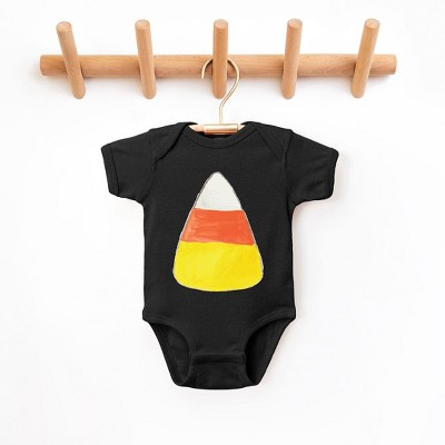 The Juniper Shop Watercolor Candy Corn Baby Bodysuit