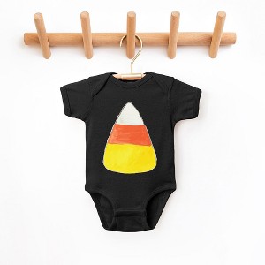 The Juniper Shop Watercolor Candy Corn Baby Bodysuit - 1 of 3