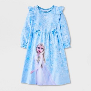 Toddler Girls' Frozen Elsa Nightgown - Light Blue 3T : Target