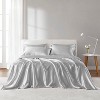 6 Pcs Solid Wrinkle-Free Satin Sheet Set, Silky Soft Touch Frezz-Reduce Luxury Sheets, OEKO-TEX Certified Premium Bedding Set - 3 of 4
