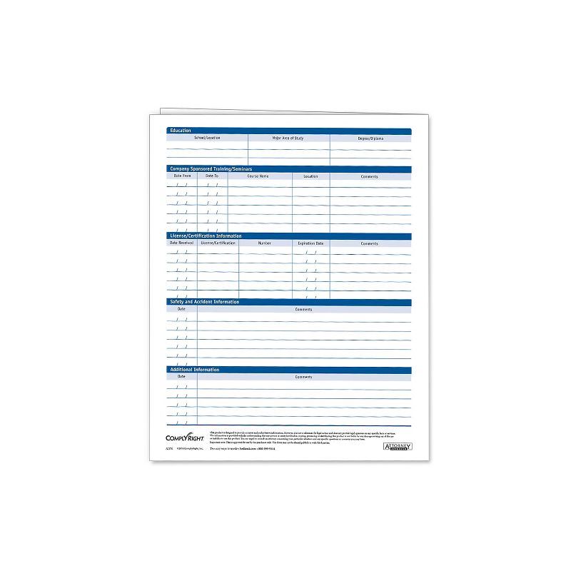 ComplyRight Confidential Employee Records Folder Expanded Pack of 25 A0175, 2 of 7